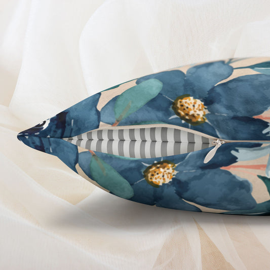 We’re All Fucked Pillow – Dark Humor Floral Throw Cushion