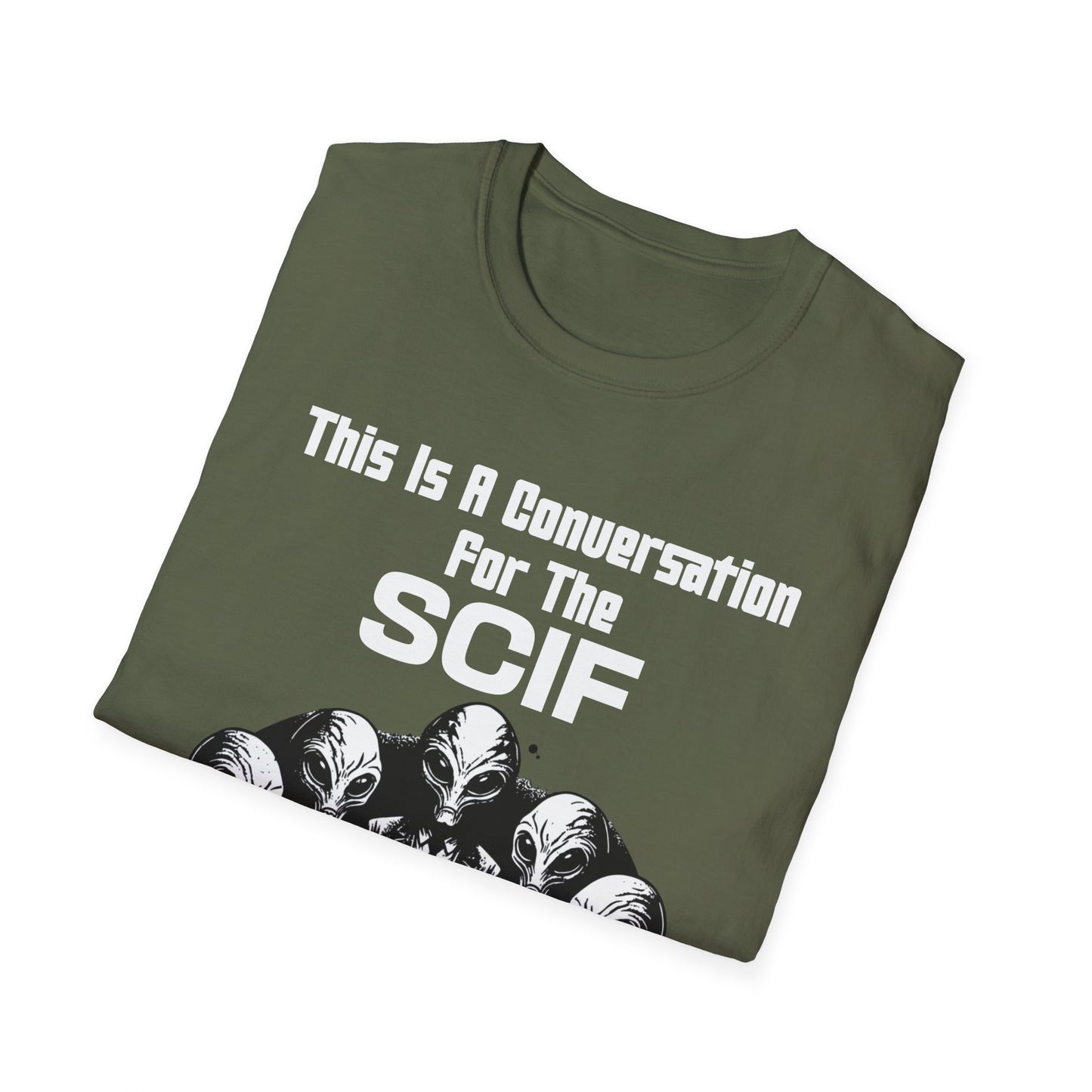 Funny UAP Disclosure SCIF Graphic T-Shirt – Classified Humor Tee