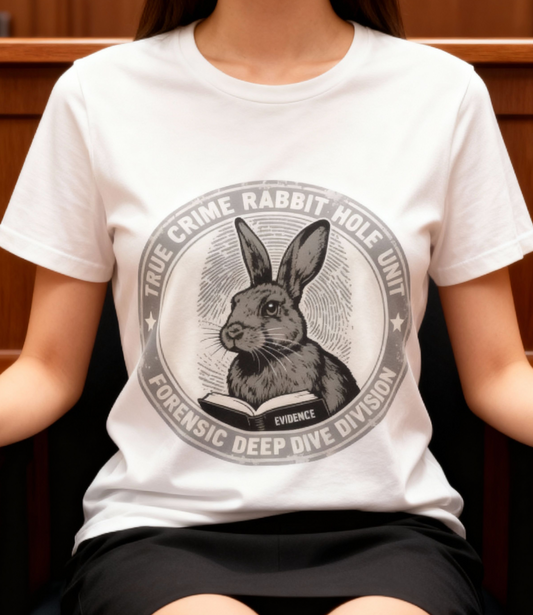 True Crime Rabbit Hole Bunny T-Shirt