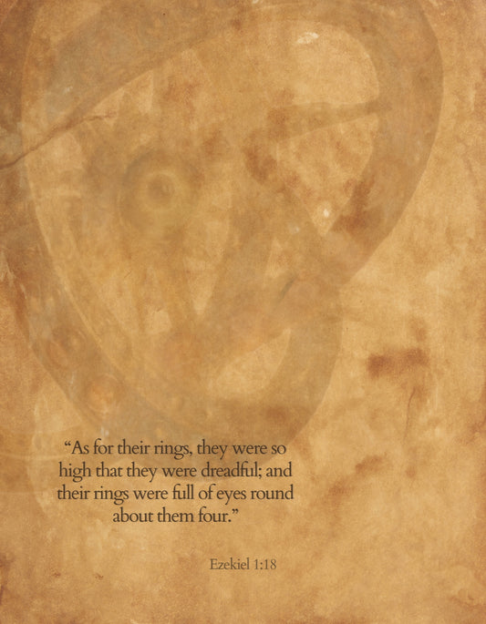 Ezekiel 1:18 “Wheel Within a Wheel” — Sacred Series Archival Print