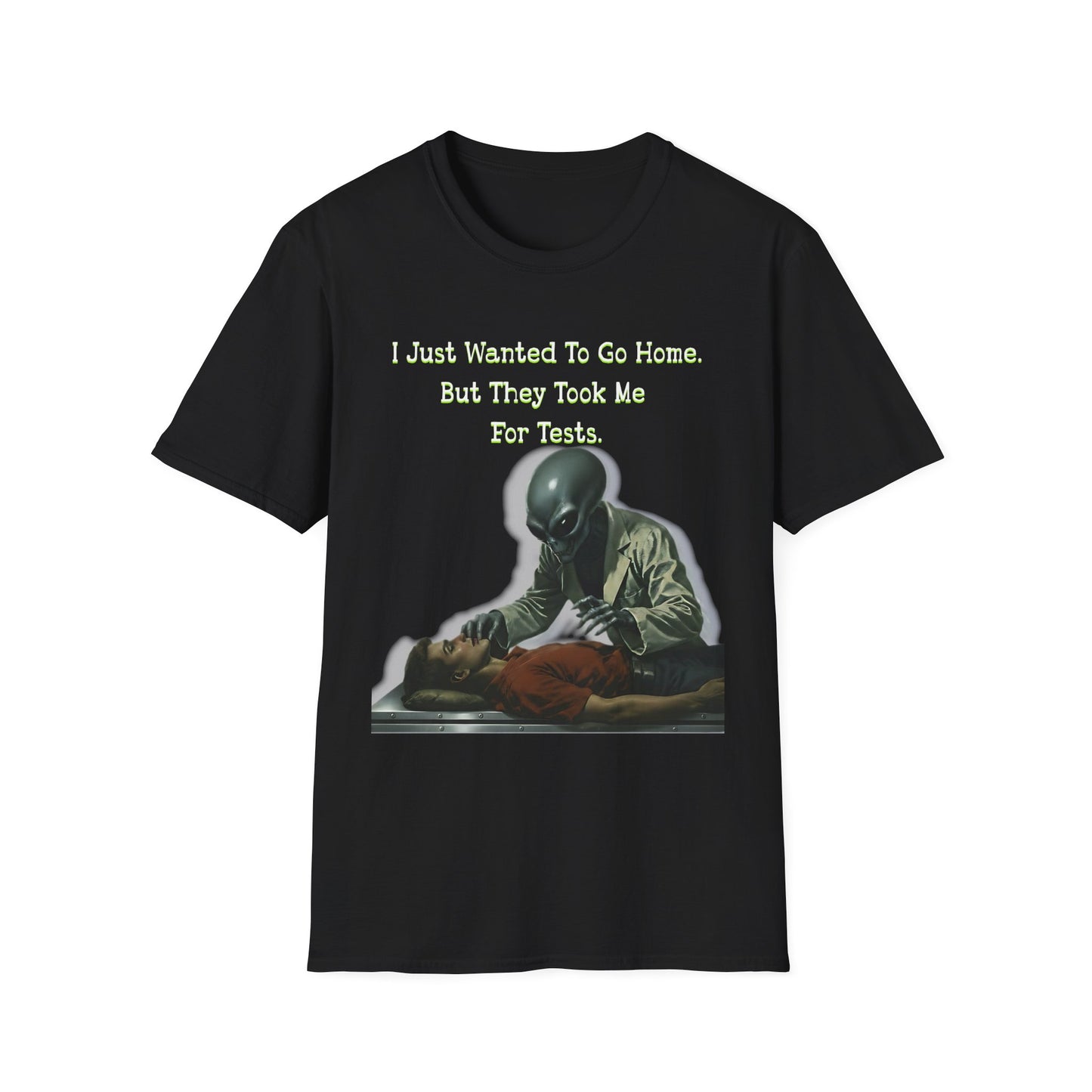 Funny Alien Abduction Graphic T-Shirt – UFO Humor Tee