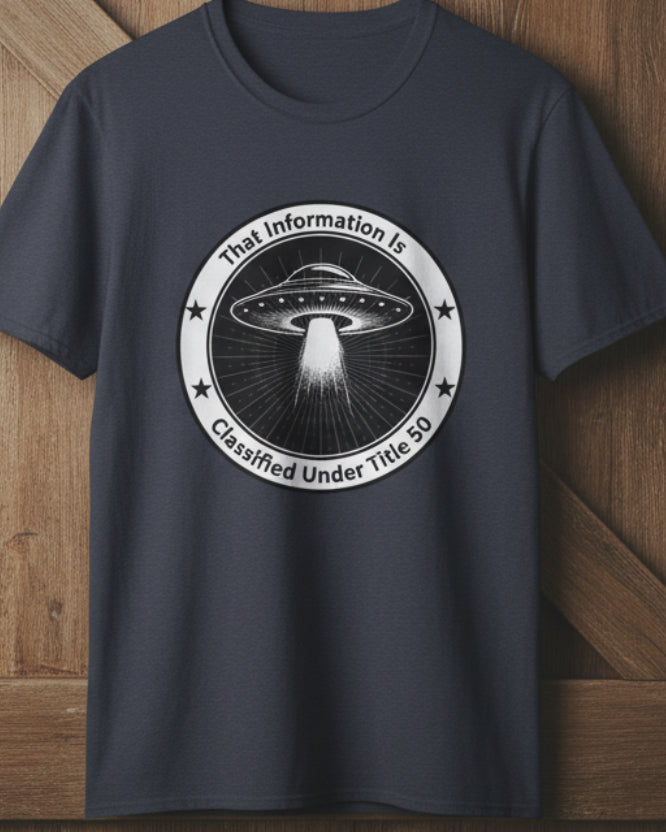 Classified UFO Testimony – Funny Disclosure Graphic T-Shirt