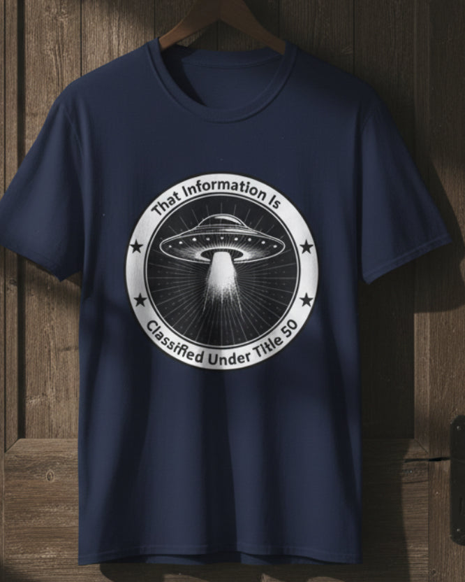 Classified UFO Testimony – Funny Disclosure Graphic T-Shirt