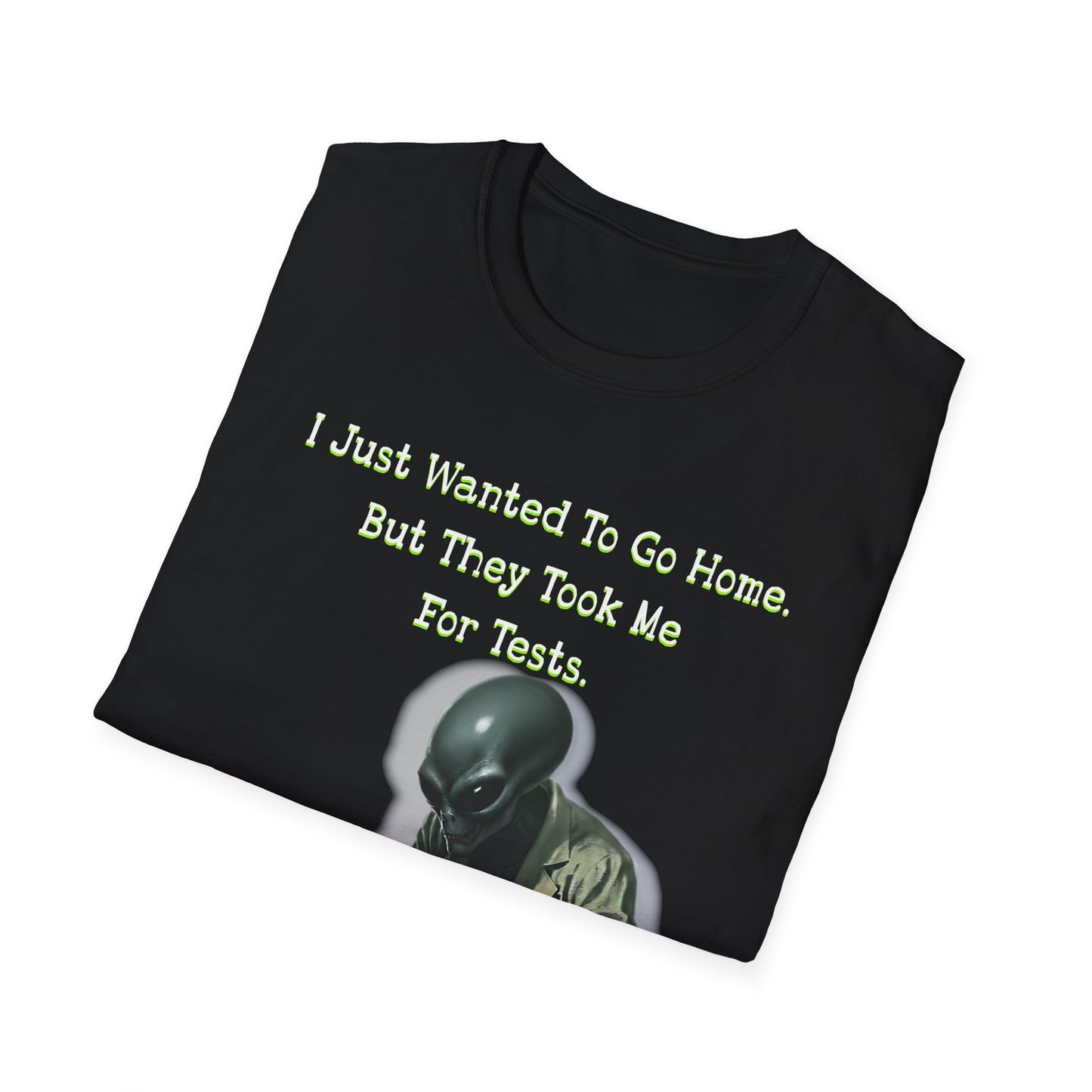 Funny Alien Abduction Graphic T-Shirt – UFO Humor Tee