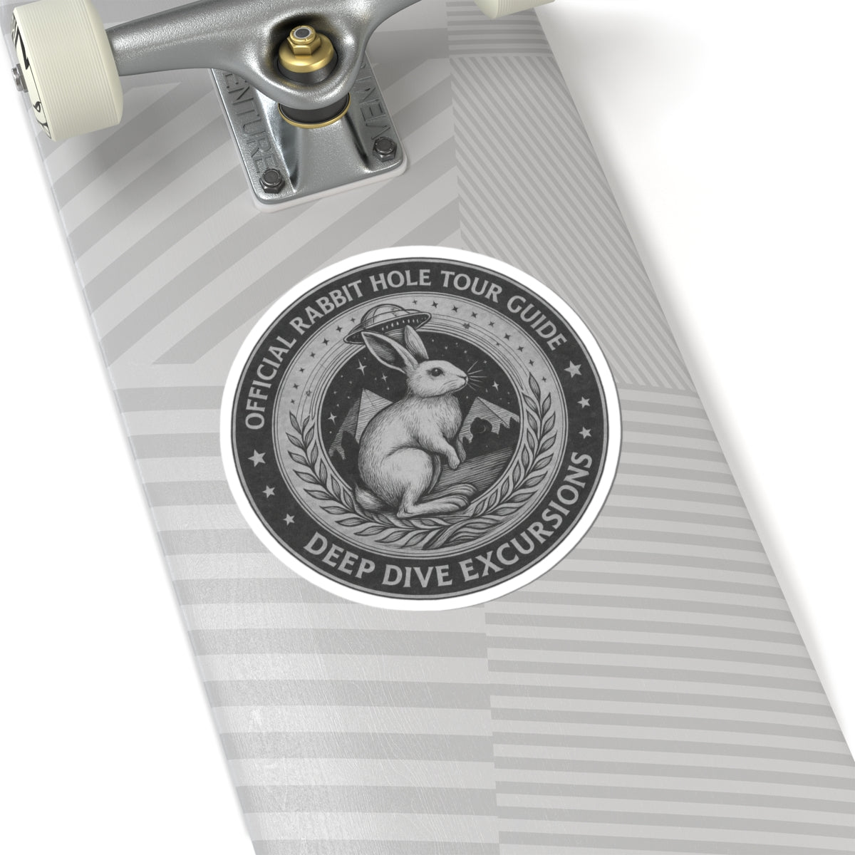 Official Rabbit Hole Tour Guide Kiss-Cut Sticker | Deep Dive Excursions