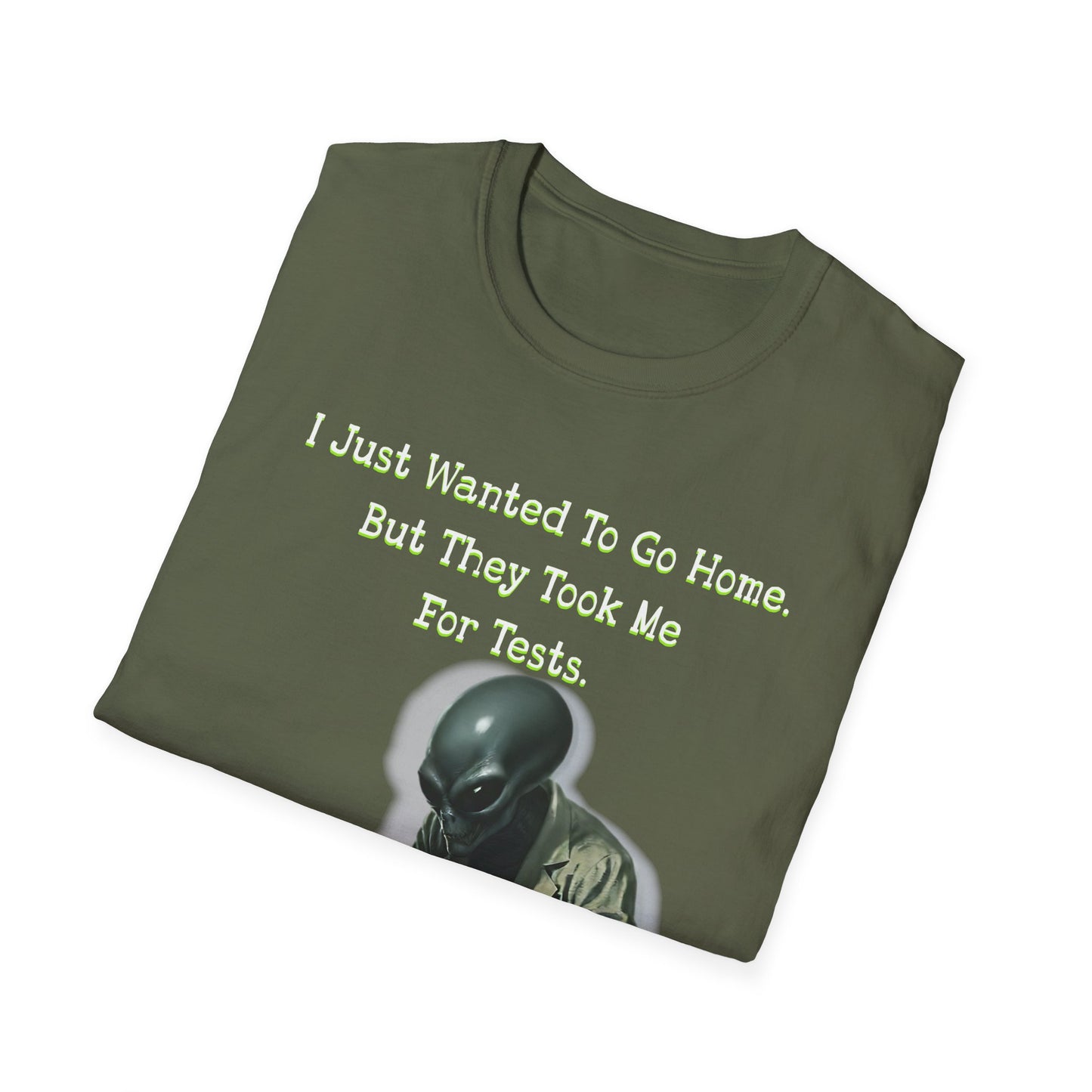 Funny Alien Abduction Graphic T-Shirt – UFO Humor Tee