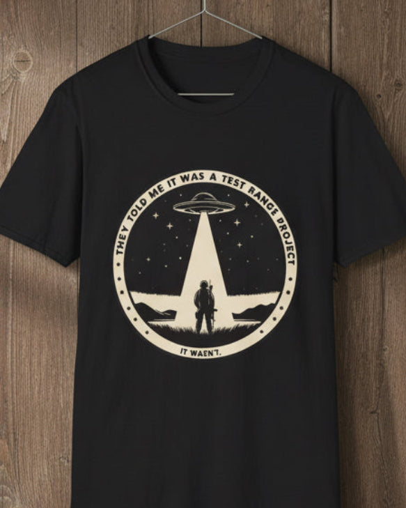 Alien Test Range Project – UAP UFO Graphic T-Shirt