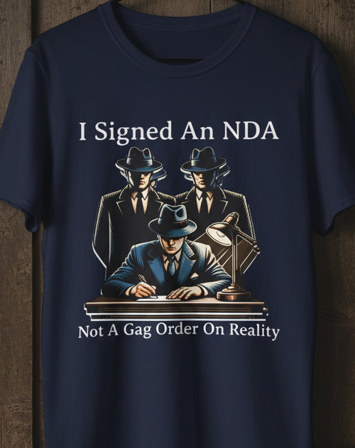 Funny UFO Conspiracy Graphic T-Shirt – Men in Black Humor Tee