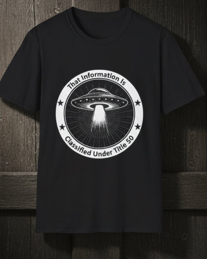 Classified UFO Testimony – Funny Disclosure Graphic T-Shirt