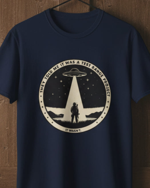 Alien Test Range Project – UAP UFO Graphic T-Shirt