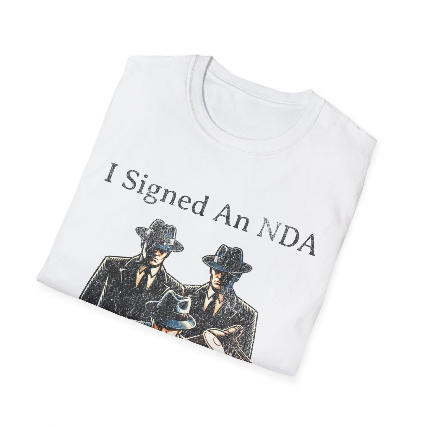 Funny UFO Conspiracy Graphic T-Shirt – Men in Black Humor Tee