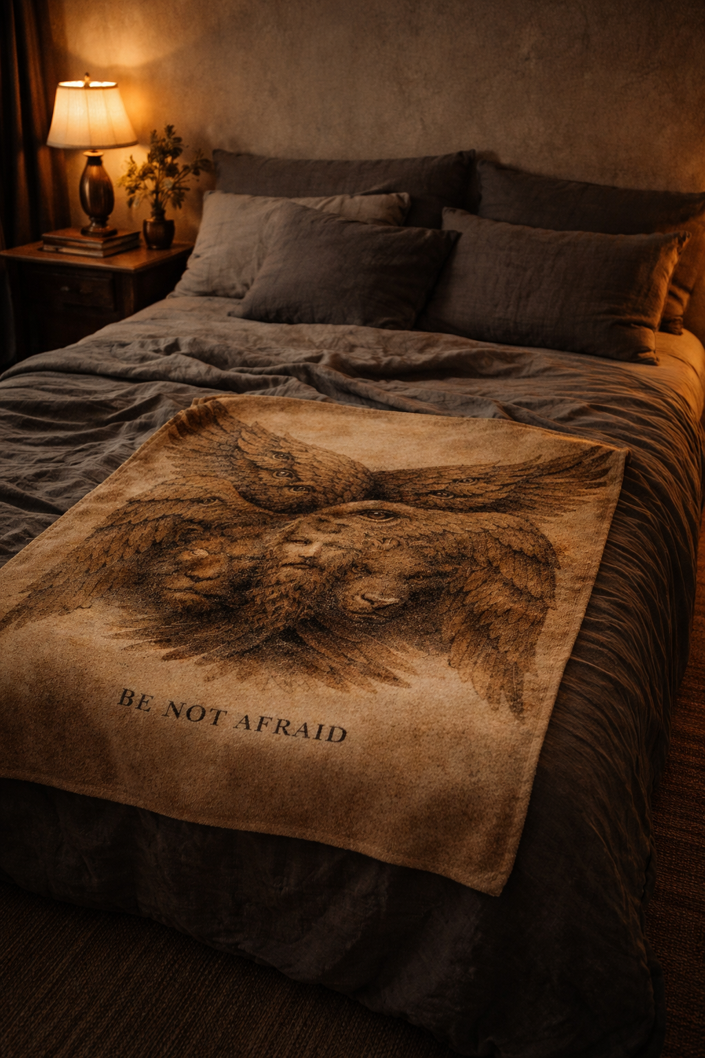 BE NOT AFRAID Biblically Accurate Ezekiel Blanket | Liminal State Sacred Collection