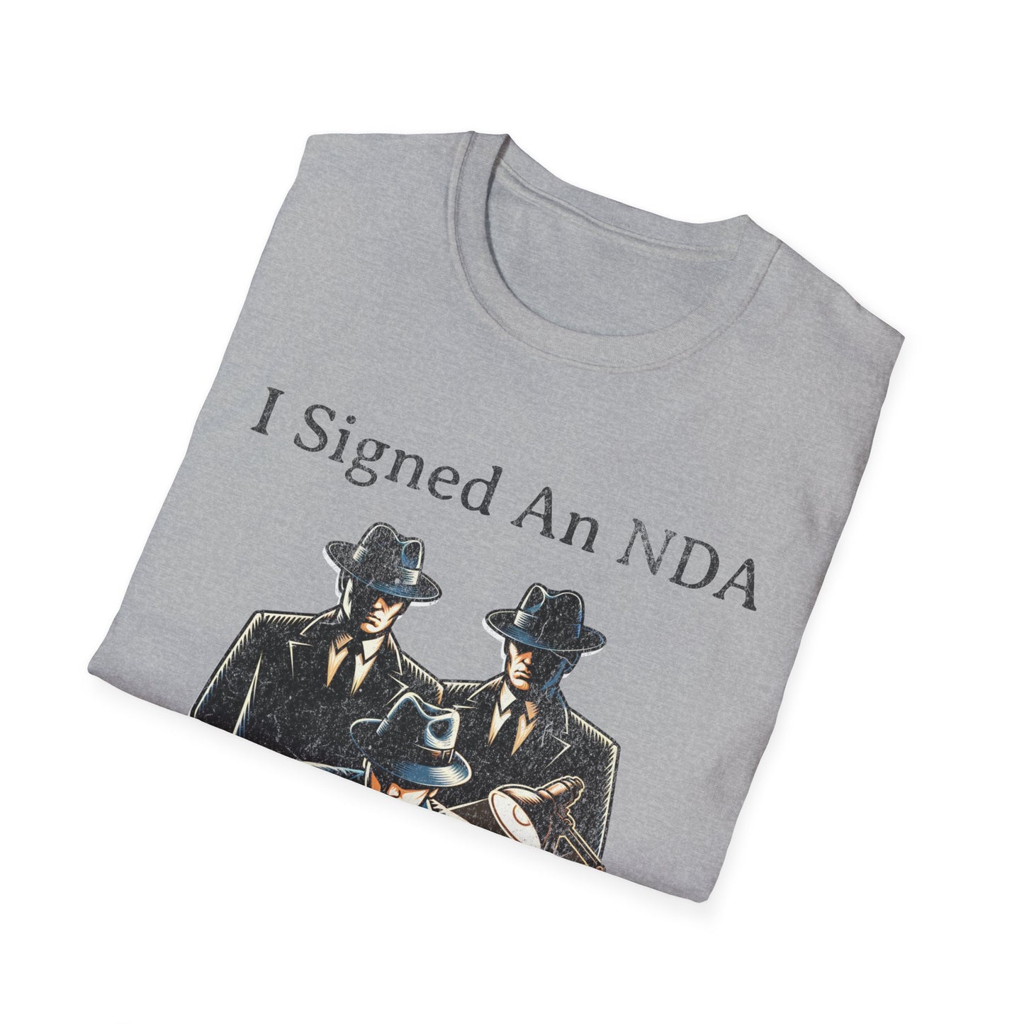 Funny UFO Conspiracy Graphic T-Shirt – Men in Black Humor Tee