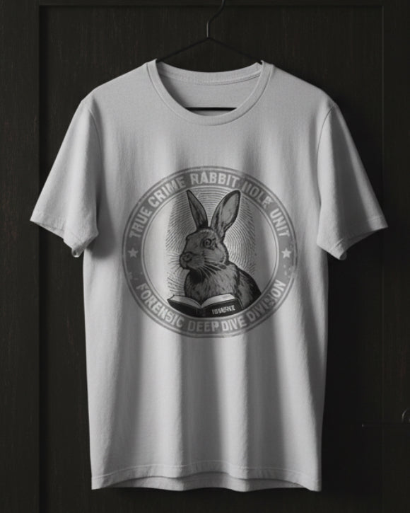 True Crime Rabbit Hole Bunny T-Shirt