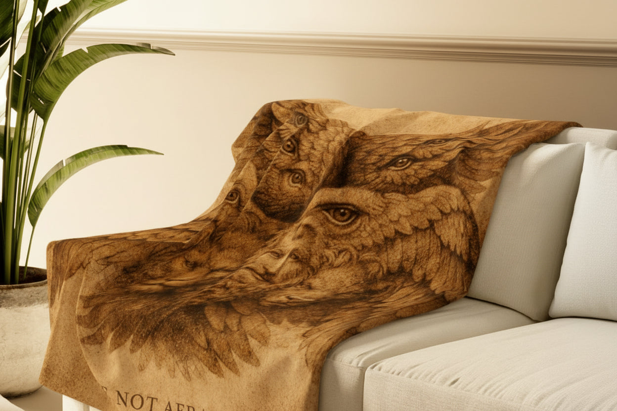 BE NOT AFRAID Biblically Accurate Ezekiel Blanket | Liminal State Sacred Collection