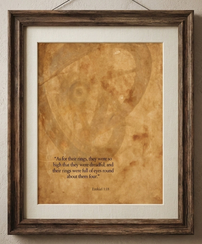 Ezekiel 1:18 “Wheel Within a Wheel” — Sacred Series Archival Print