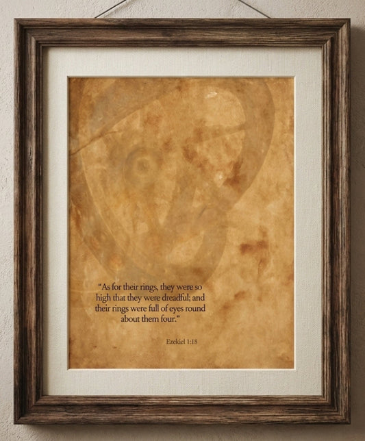 Ezekiel 1:18 “Wheel Within a Wheel” — Sacred Series Archival Print