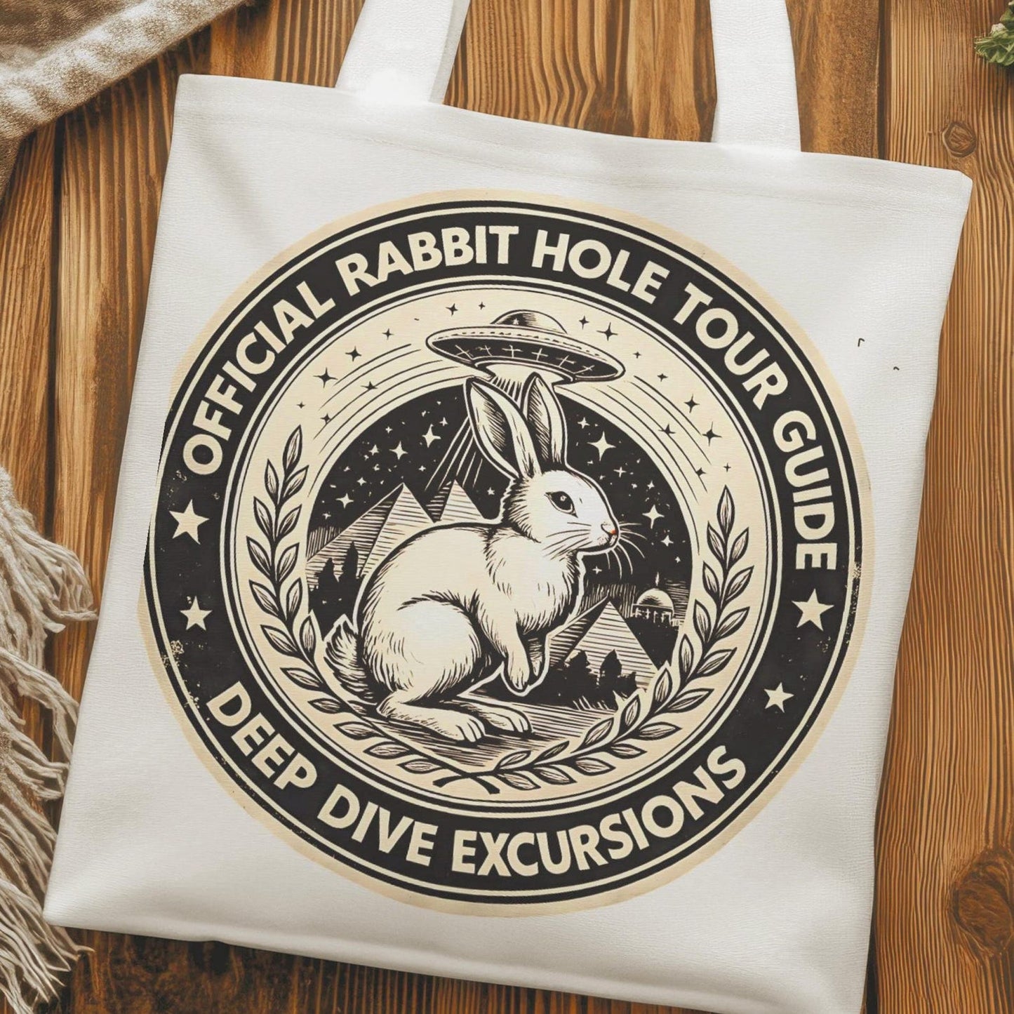 Official Rabbit Hole Tour Guide Tote Bag
