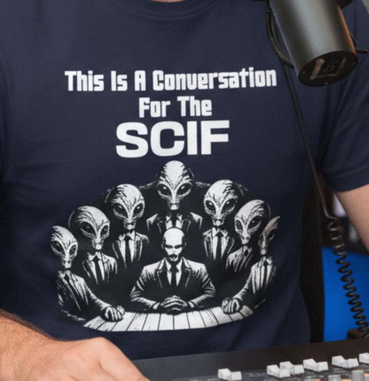 Funny UAP Disclosure SCIF Graphic T-Shirt – Classified Humor Tee